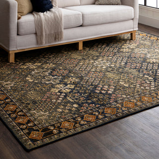 Karastan Bedouin Topkhana Navy Area Rug Lifestyle Image Feature