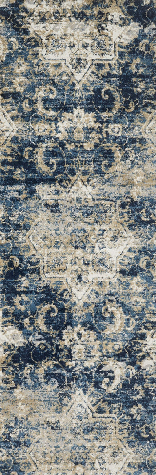 Loloi Torrance TC-04 Navy / Ivory Area Rug 2'7''x8'0'' Runner