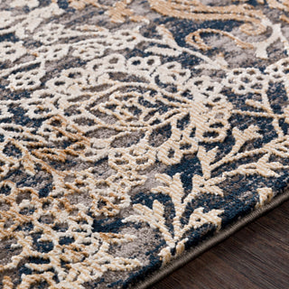 Surya Topkapi TPK-2303 Camel Taupe Black Cream Khaki Area Rug Texture Image