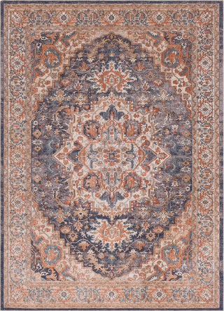 Surya Topkapi TPK-2305 Burnt Orange Navy Aqua Taupe Black Khaki Camel Area Rug main image