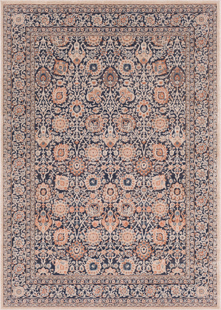 Surya Topkapi TPK-2307 Ink Camel Khaki Burnt Orange Navy Aqua Area Rug main image