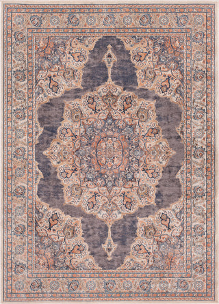 Surya Topkapi TPK-2309 Taupe Black Khaki Camel Aqua Burnt Orange Ink Area Rug main image