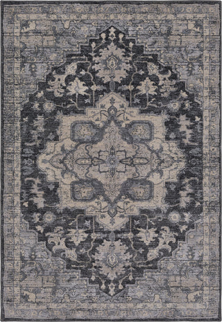 Surya Tranquil TQL-1012 Charcoal Cream Light Gray Medium Area Rug main image