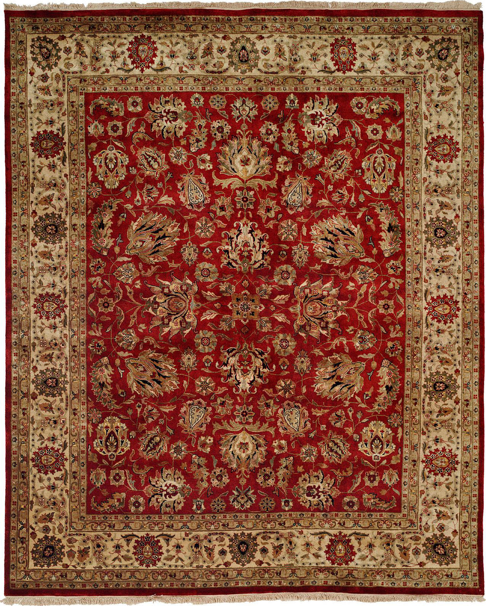 Kalaty Tabriz TR-554 Rust/Ivory Area Rug