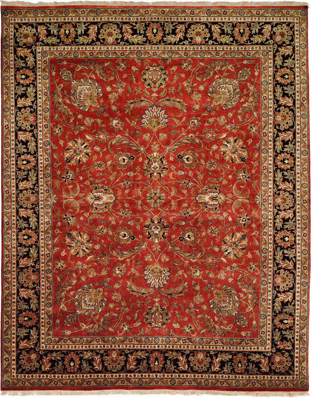 Kalaty Tabriz TR-557 Rust/Black Area Rug