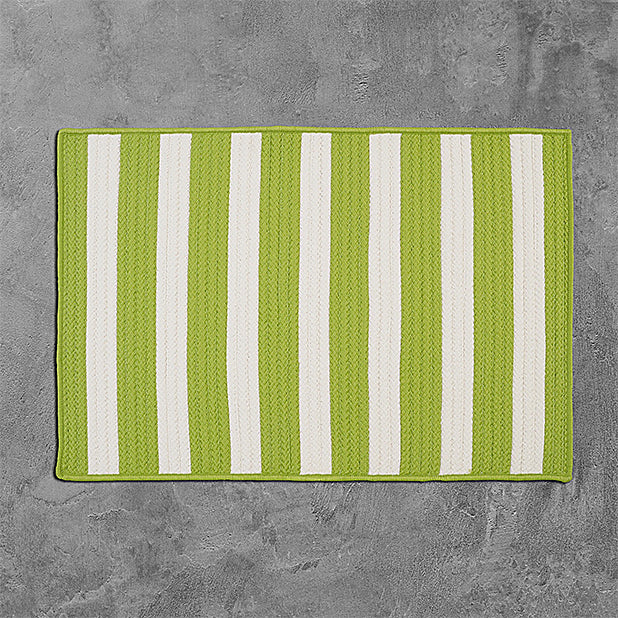 Colonial Mills Stripe It TR29 Bright Lime Area Rug main image