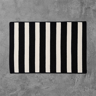 Colonial Mills Stripe It TR89 Black White Area Rug main image