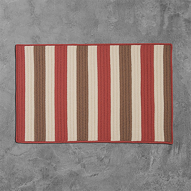 Colonial Mills Stripe It TR99 Terracotta Area Rug main image