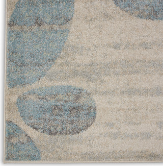 Nourison Tranquil TRA01 Ivory/Light Blue Area Rug