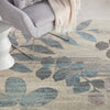 Nourison Tranquil TRA01 Ivory/Light Blue Area Rug