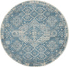Nourison Tranquil TRA13 LtBlue/Ivory Area Rug Round