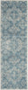 Nourison Tranquil TRA13 LtBlue/Ivory Area Rug 2'3'' X 7'3'' Runner