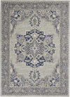 Nourison Tranquil TRA14 Grey/Navy Area Rug