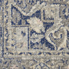 Nourison Tranquil TRA14 Grey/Navy Area Rug Room Scene 6x9 Feature