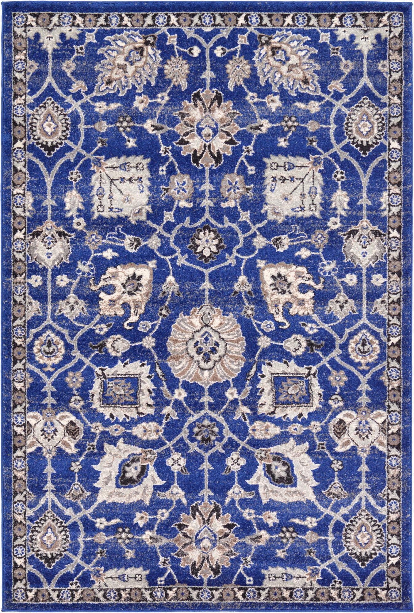 Unique Loom Tradition T-Heritage-5205a Blue Area Rug main image