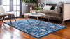 Unique Loom Tradition T-Heritage-5205a Blue Area Rug Rectangle Lifestyle Image