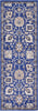 Unique Loom Tradition T-Heritage-5205a Blue Area Rug Runner Top-down Image