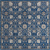 Unique Loom Tradition T-Heritage-5205a Blue Area Rug Square Top-down Image