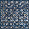 Unique Loom Tradition T-Heritage-5205a Blue Area Rug Square Top-down Image