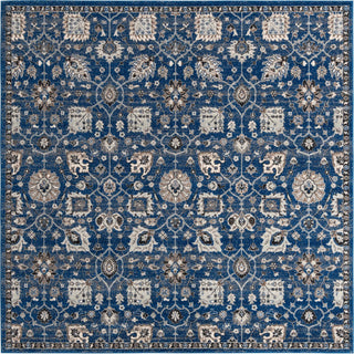 Unique Loom Tradition T-Heritage-5205a Blue Area Rug Square Top-down Image