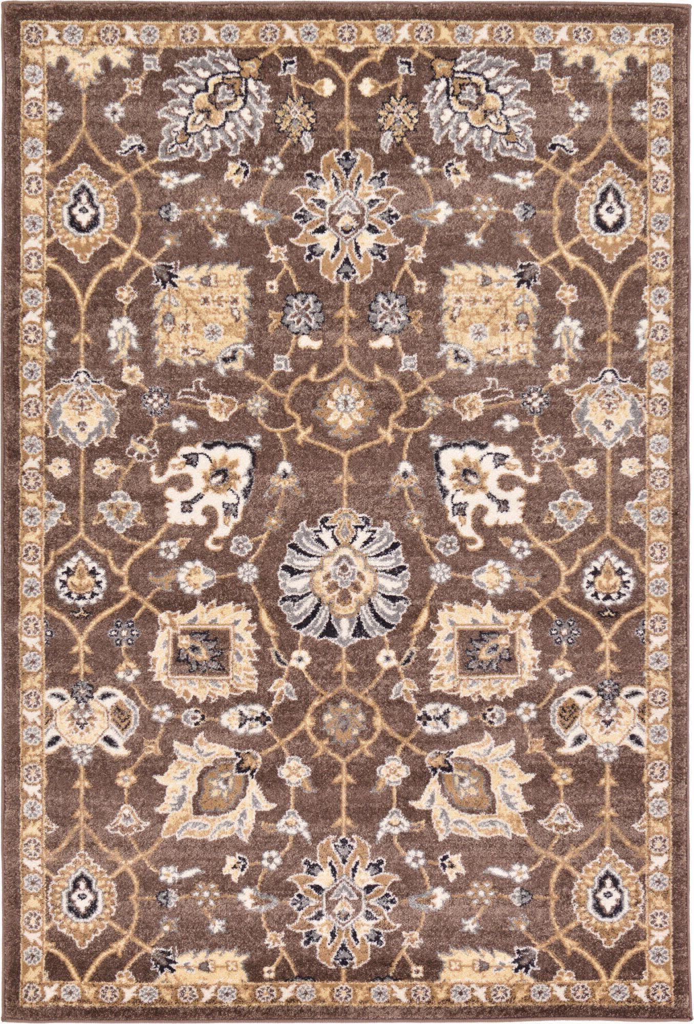 Unique Loom Tradition T-Heritage-5205a Brown Area Rug main image