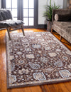 Unique Loom Tradition T-Heritage-5205a Brown Area Rug Rectangle Lifestyle Image Feature