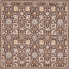 Unique Loom Tradition T-Heritage-5205a Brown Area Rug Square Lifestyle Image