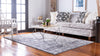 Unique Loom Tradition T-Heritage-5205a Gray Area Rug Rectangle Lifestyle Image