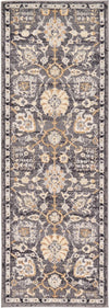 Unique Loom Tradition T-Heritage-5205a Gray Area Rug Runner Top-down Image