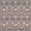Unique Loom Tradition T-Heritage-5205a Gray Area Rug Square Top-down Image