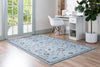 Unique Loom Tradition T-Heritage-5205a Light Blue Area Rug Rectangle Lifestyle Image