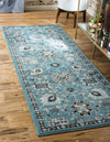 Unique Loom Tradition T-Heritage-5205a Light Blue Area Rug Runner Lifestyle Image
