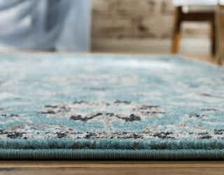 Unique Loom Tradition T-Heritage-5205a Light Blue Area Rug Runner Lifestyle Image