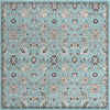Unique Loom Tradition T-Heritage-5205a Light Blue Area Rug Square Top-down Image