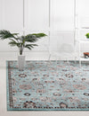 Unique Loom Tradition T-Heritage-5205a Light Blue Area Rug Square Lifestyle Image
