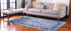 Unique Loom Tradition T-HERITAGE-5206 Blue Area Rug Rectangle Lifestyle Image