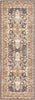 Unique Loom Tradition T-HERITAGE-5206 Brown Area Rug Runner Top-down Image