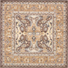 Unique Loom Tradition T-HERITAGE-5206 Brown Area Rug Square Top-down Image