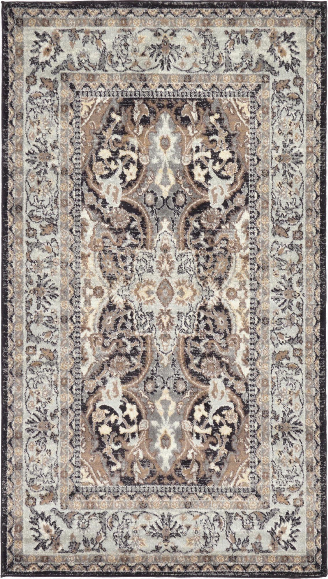 Unique Loom Tradition T-HERITAGE-5206 Charcoal Area Rug main image