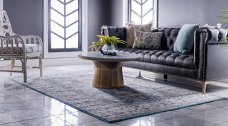 Unique Loom Tradition T-HERITAGE-5206 Light Blue Area Rug Rectangle Lifestyle Image