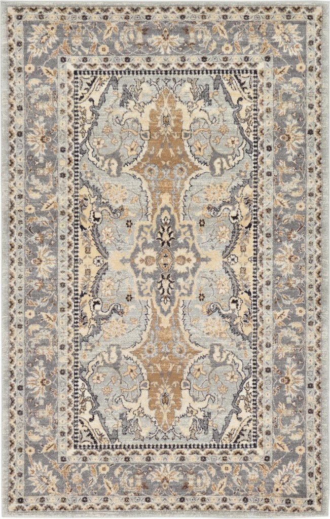 Unique Loom Tradition T-HERITAGE-5206 Silver Area Rug main image