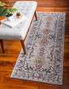 Unique Loom Tradition T-HERITAGE-5206 Silver Area Rug Runner Lifestyle Image