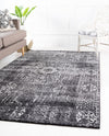 Unique Loom Tradition T-HERITAGE-5216B Black Area Rug Rectangle Lifestyle Image Feature
