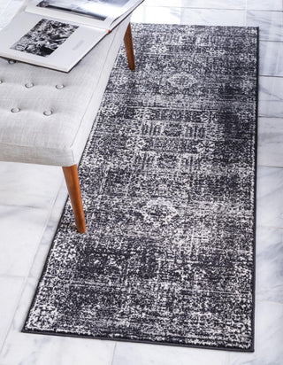 Unique Loom Tradition T-HERITAGE-5216B Black Area Rug Runner Lifestyle Image