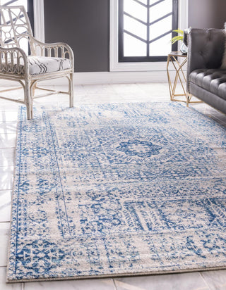 Unique Loom Tradition T-HERITAGE-5216B Ivory Area Rug Rectangle Lifestyle Image Feature