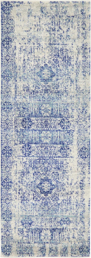 Unique Loom Tradition T-HERITAGE-5216B Ivory Area Rug Runner Top-down Image