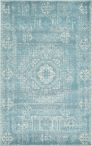 Unique Loom Tradition T-HERITAGE-5216B Light Blue Area Rug main image