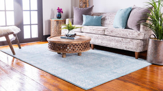 Unique Loom Tradition T-HERITAGE-5216B Light Blue Area Rug Rectangle Lifestyle Image
