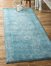 Unique Loom Tradition T-HERITAGE-5216B Light Blue Area Rug Runner Lifestyle Image