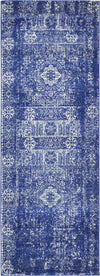 Unique Loom Tradition T-HERITAGE-5216B Royal Blue Area Rug Runner Top-down Image